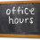 Feis Office Opening Hours week of 4th Nov.